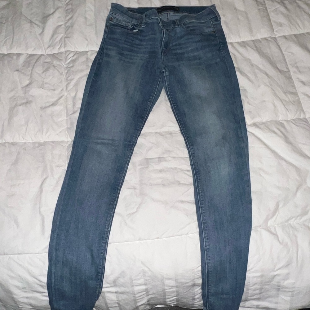 Express Women's Light Blue Skinny Jeans